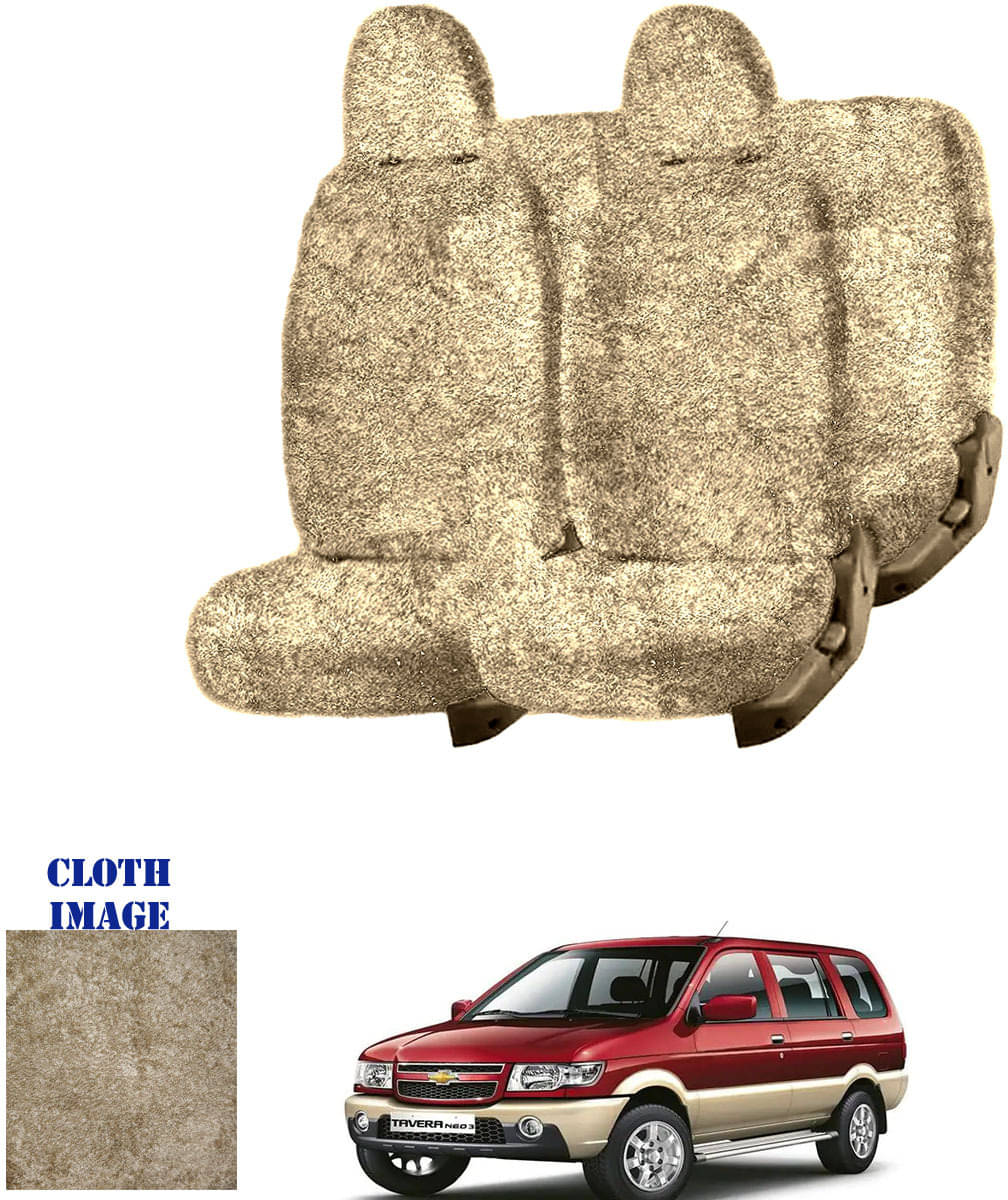 Chevrolet Tavera Beige 9 Seater Car Seat Cover Chevrolet Tavera Beige 9 Seater Car Seat Cover