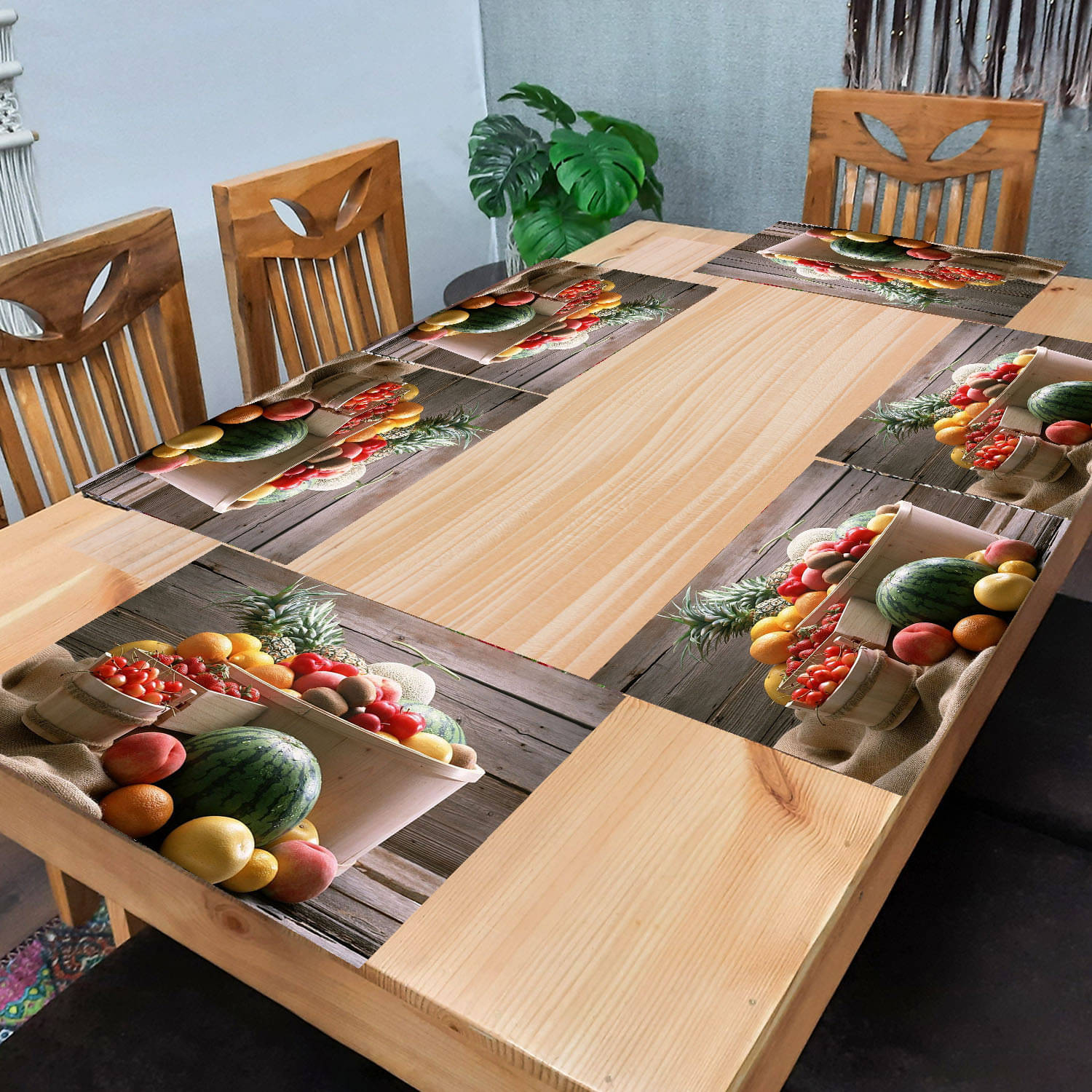 CreadCraft PVC Solid Rectangle Table Mats ( 40 cm x 30 cm ) Pack of 1 - Multi CreadCraft PVC Solid Rectangle Table Mats ( 40 cm x 30 cm ) Pack of 1 - Multi