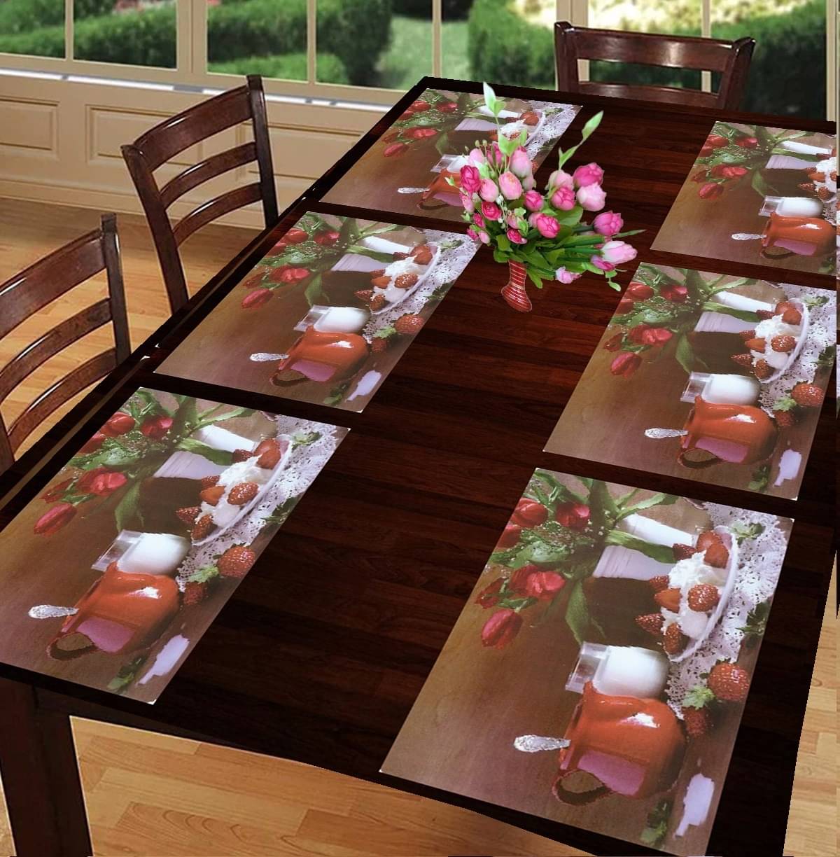 CreadCraft PVC Solid Rectangle Table Mats ( 40 cm x 30 cm ) Pack of 1 - Multi CreadCraft PVC Solid Rectangle Table Mats ( 40 cm x 30 cm ) Pack of 1 - Multi
