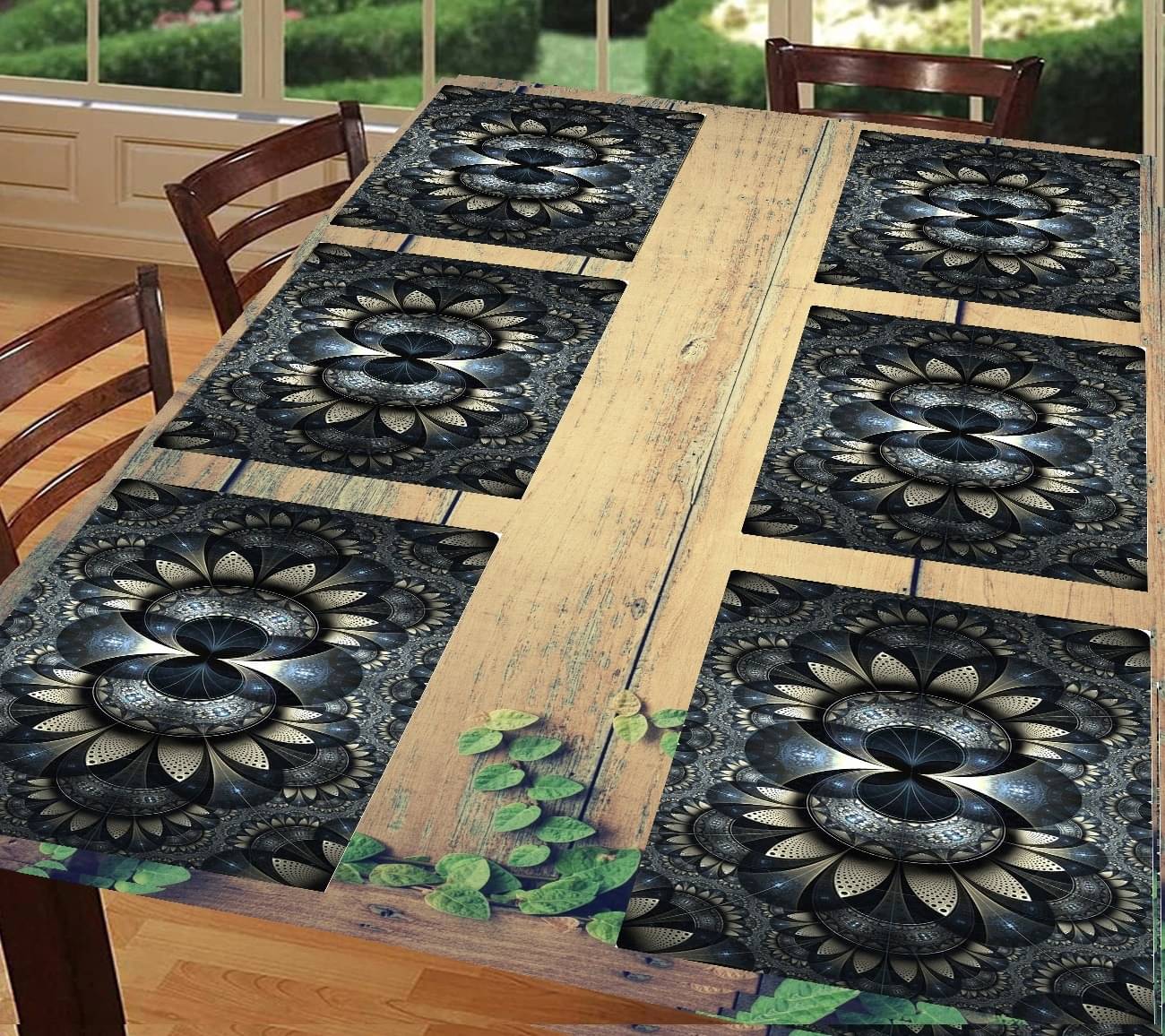     			CreadCraft PVC Solid Rectangle Table Mats ( 40 cm x 30 cm ) Pack of 1 - Multi