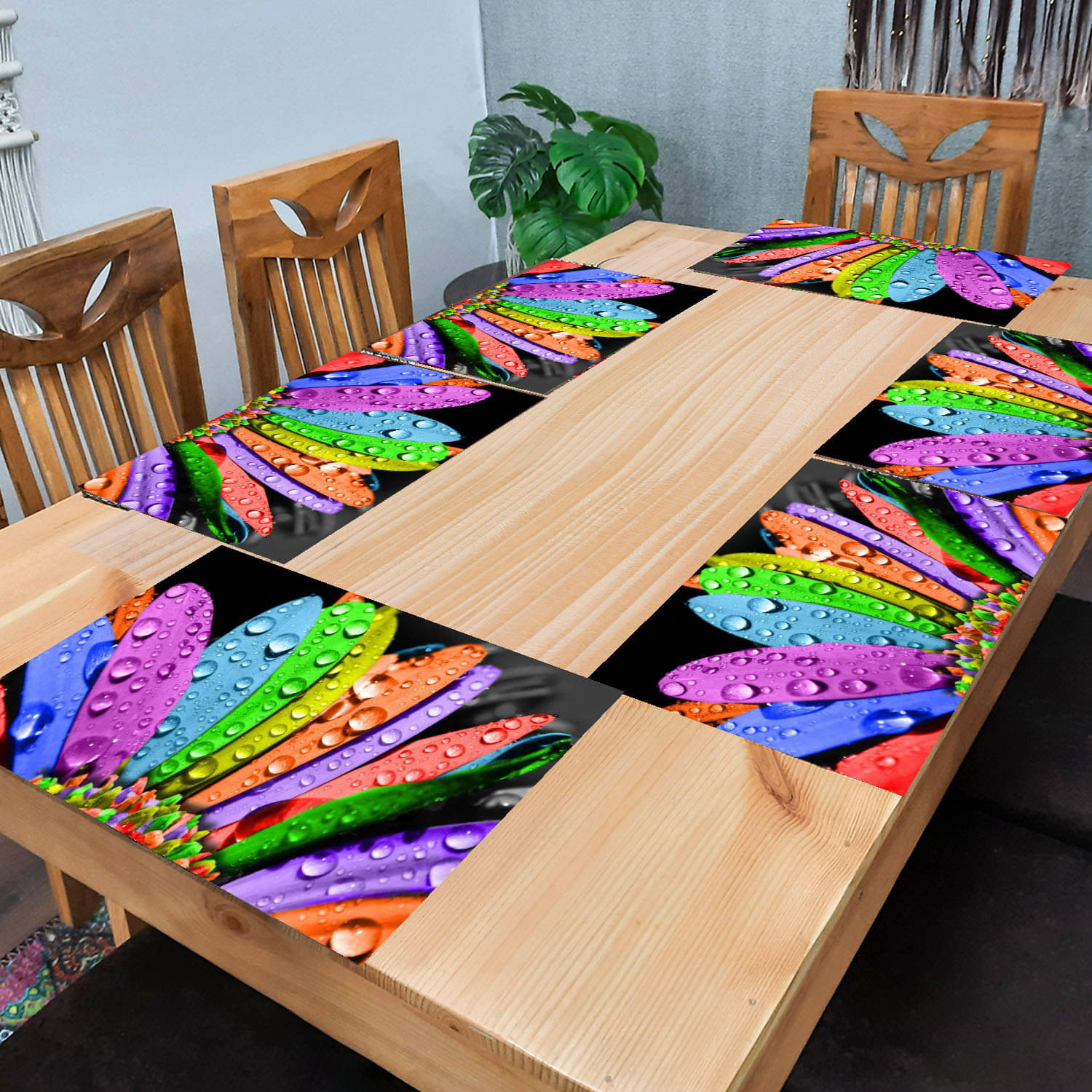 CreadCraft PVC Solid Rectangle Table Mats ( 40 cm x 30 cm ) Pack of 1 - Multi CreadCraft PVC Solid Rectangle Table Mats ( 40 cm x 30 cm ) Pack of 1 - Multi