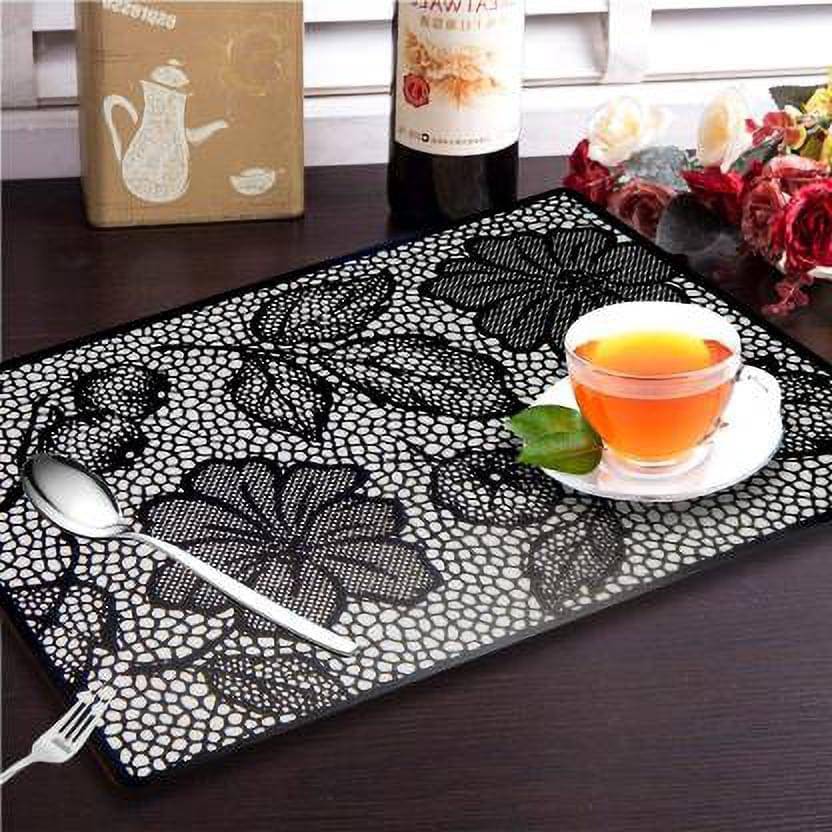 CreadCraft PVC Solid Rectangle Table Mats ( 40 cm x 30 cm ) Pack of 1 - Multi CreadCraft PVC Solid Rectangle Table Mats ( 40 cm x 30 cm ) Pack of 1 - Multi
