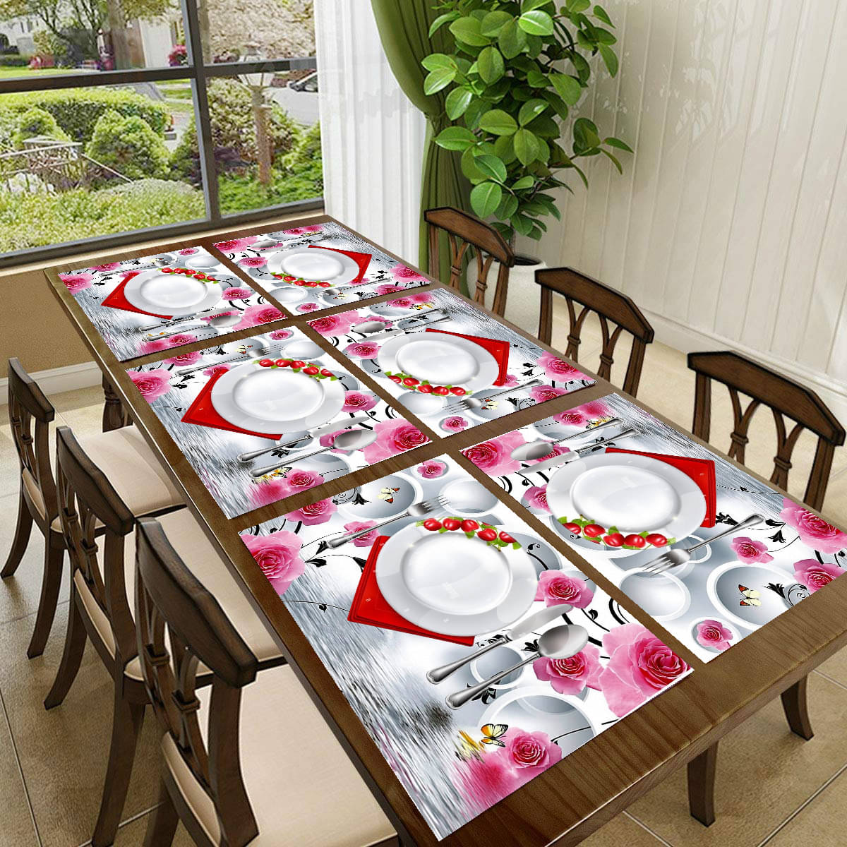 CreadCraft PVC Solid Rectangle Table Mats ( 40 cm x 30 cm ) Pack of 1 - Multi CreadCraft PVC Solid Rectangle Table Mats ( 40 cm x 30 cm ) Pack of 1 - Multi