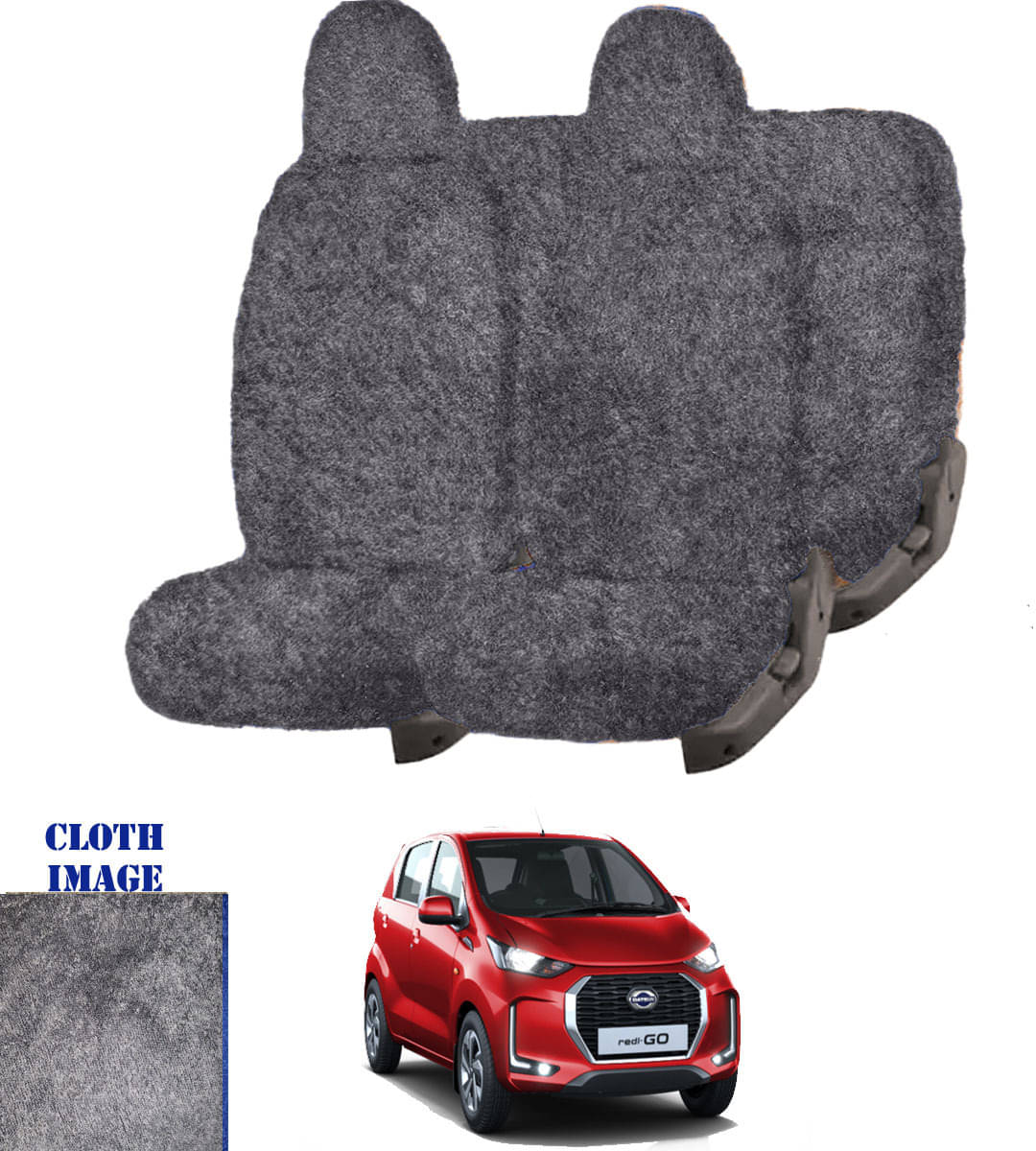 Datsun Redi-GO Grey 5 Seater Car Seat Cover Datsun Redi-GO Grey 5 Seater Car Seat Cover