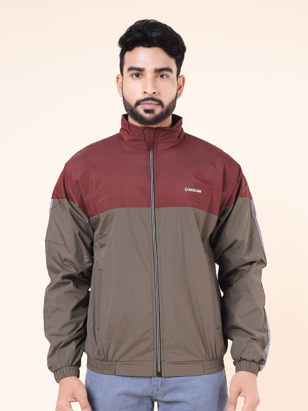     			Dollar Polyester Blend Men's Windcheater Jacket - Olive ( Pack of 1 )