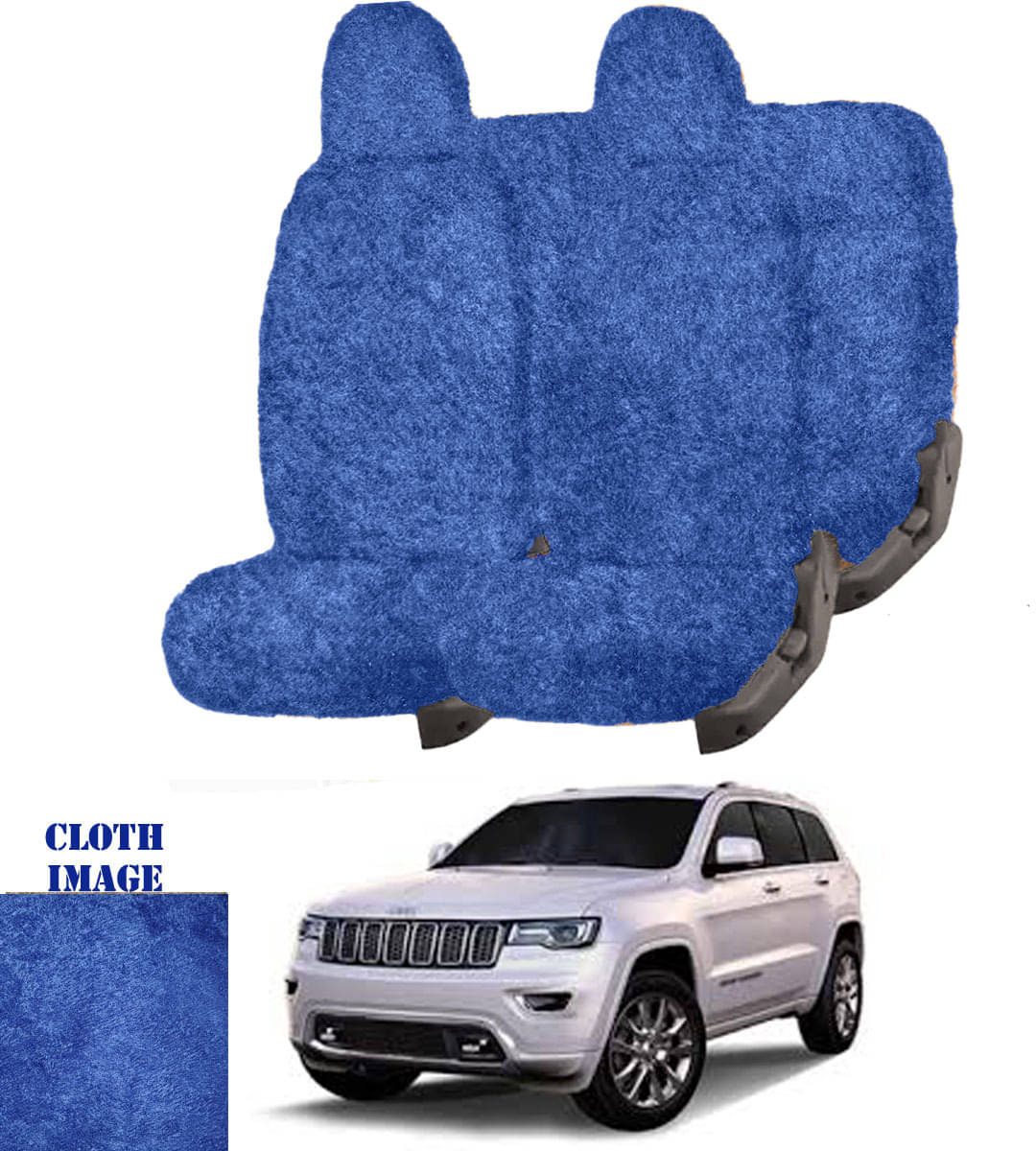     			Fiat Jeep Blue 5 Seater Car Seat Cover