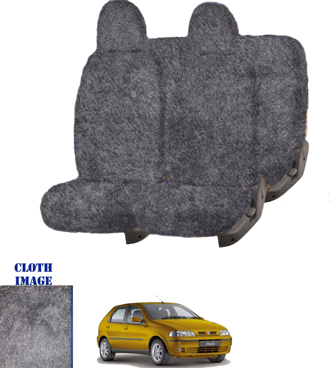 Fiat Palio D Grey 5 Seater Car Seat Cover Fiat Palio D Grey 5 Seater Car Seat Cover