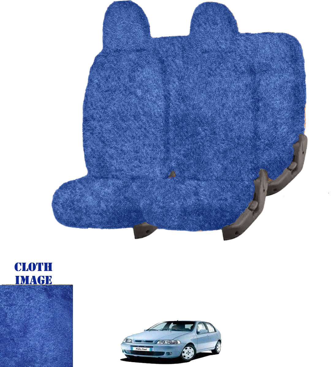 Fiat Palio NV Blue 5 Seater Car Seat Cover     			Fiat Palio NV Blue 5 Seater Car Seat Cover
