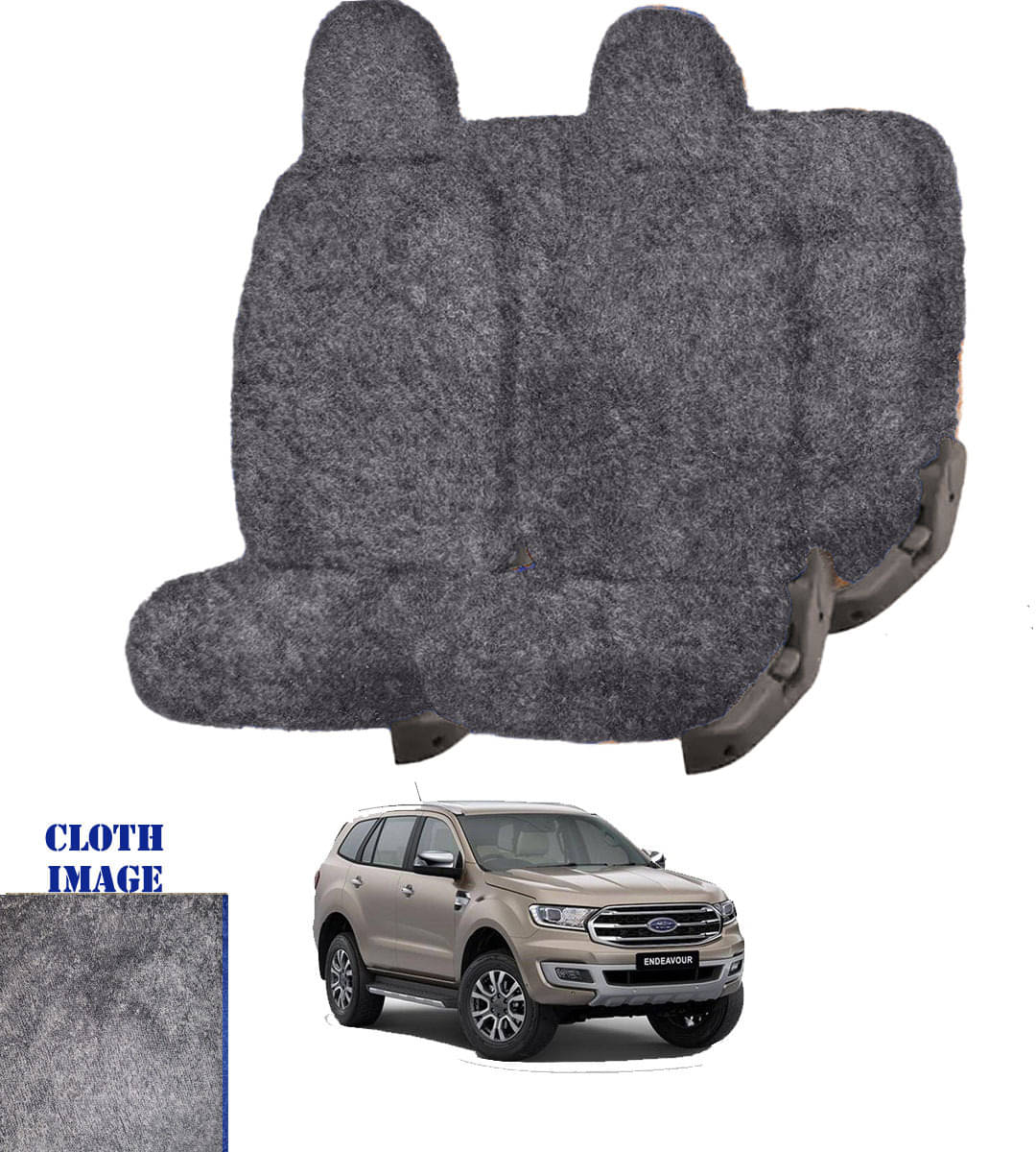 Ford Endeavour 7S Grey 7 Seater Car Seat Cover Ford Endeavour 7S Grey 7 Seater Car Seat Cover