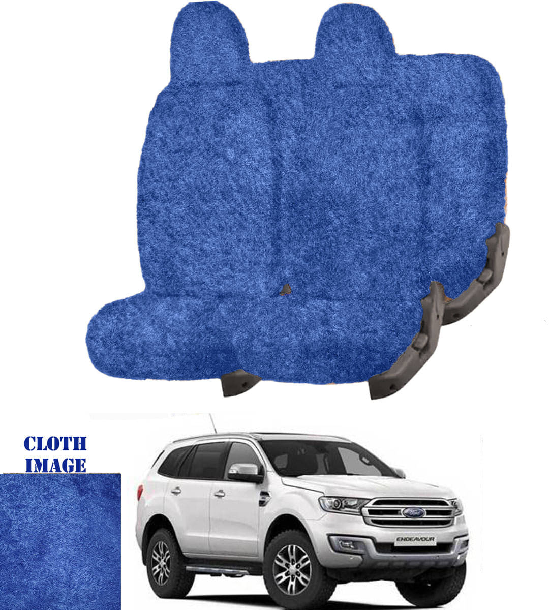 Ford Endeavour Blue 7 Seater Car Seat Cover Ford Endeavour Blue 7 Seater Car Seat Cover
