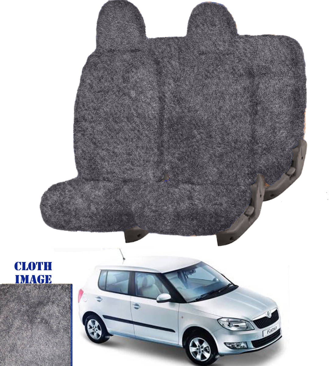     			Ford Fabia Grey 5 Seater Car Seat Cover