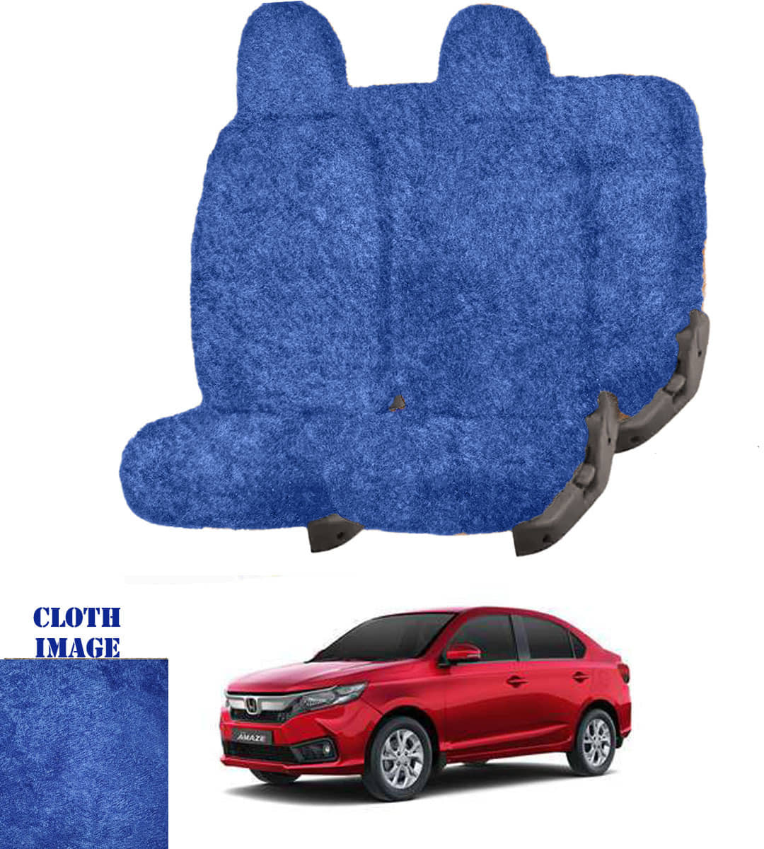 Honda Amaze Blue 5 Seater Car Seat Cover