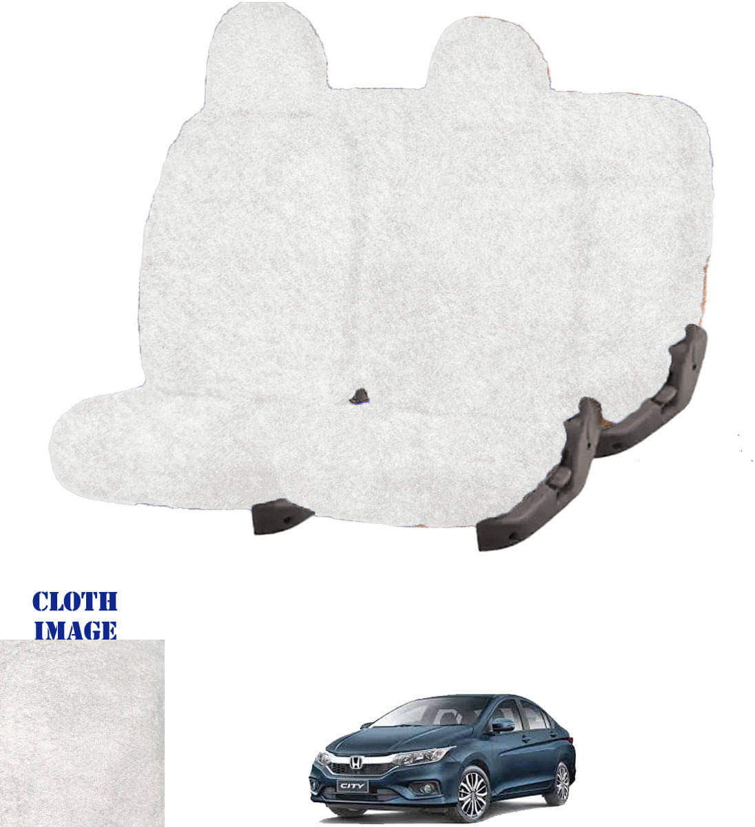     			Honda City 1.3/1.5 White 5 Seater Car Seat Cover