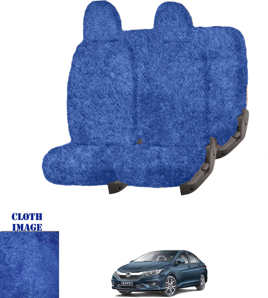 Honda City 1.3/1.5 Blue 5 Seater Car Seat Cover Honda City 1.3/1.5 Blue 5 Seater Car Seat Cover