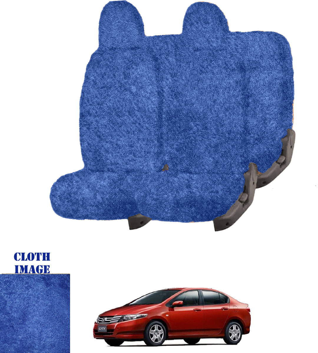 Honda City Type 1 Blue 5 Seater Car Seat Cover Honda City Type 1 Blue 5 Seater Car Seat Cover