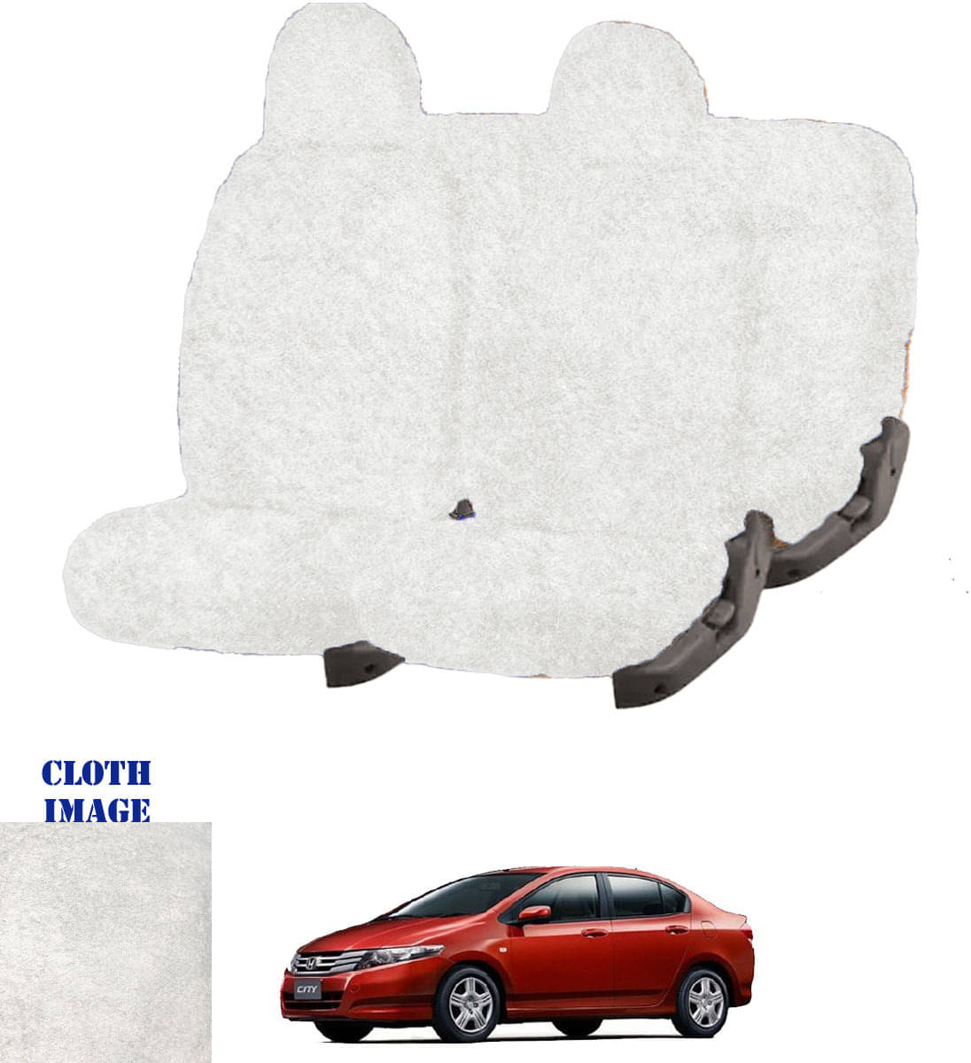     			Honda City Type 1 White 5 Seater Car Seat Cover