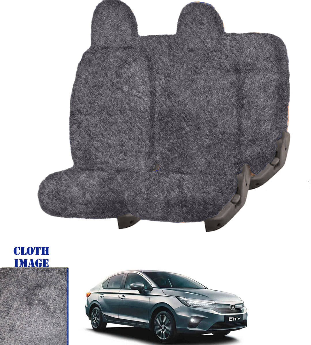     			Honda City Type 3 Grey 5 Seater Car Seat Cover