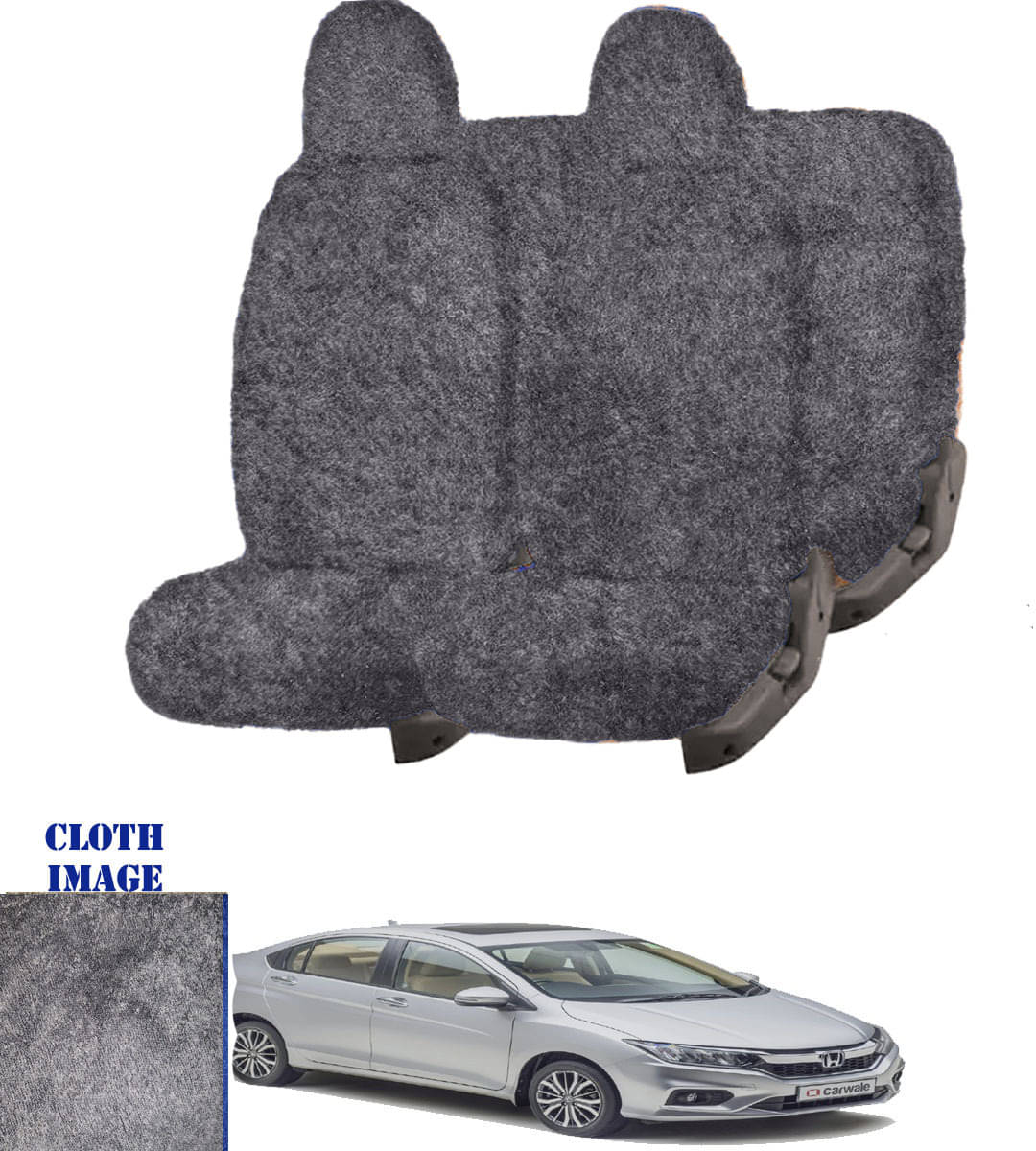     			Honda City Type 3 Grey 5 Seater Car Seat Cover