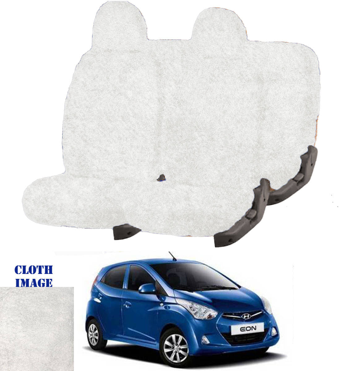 Hyundai Eon White 5 Seater Car Seat Cover Hyundai Eon White 5 Seater Car Seat Cover