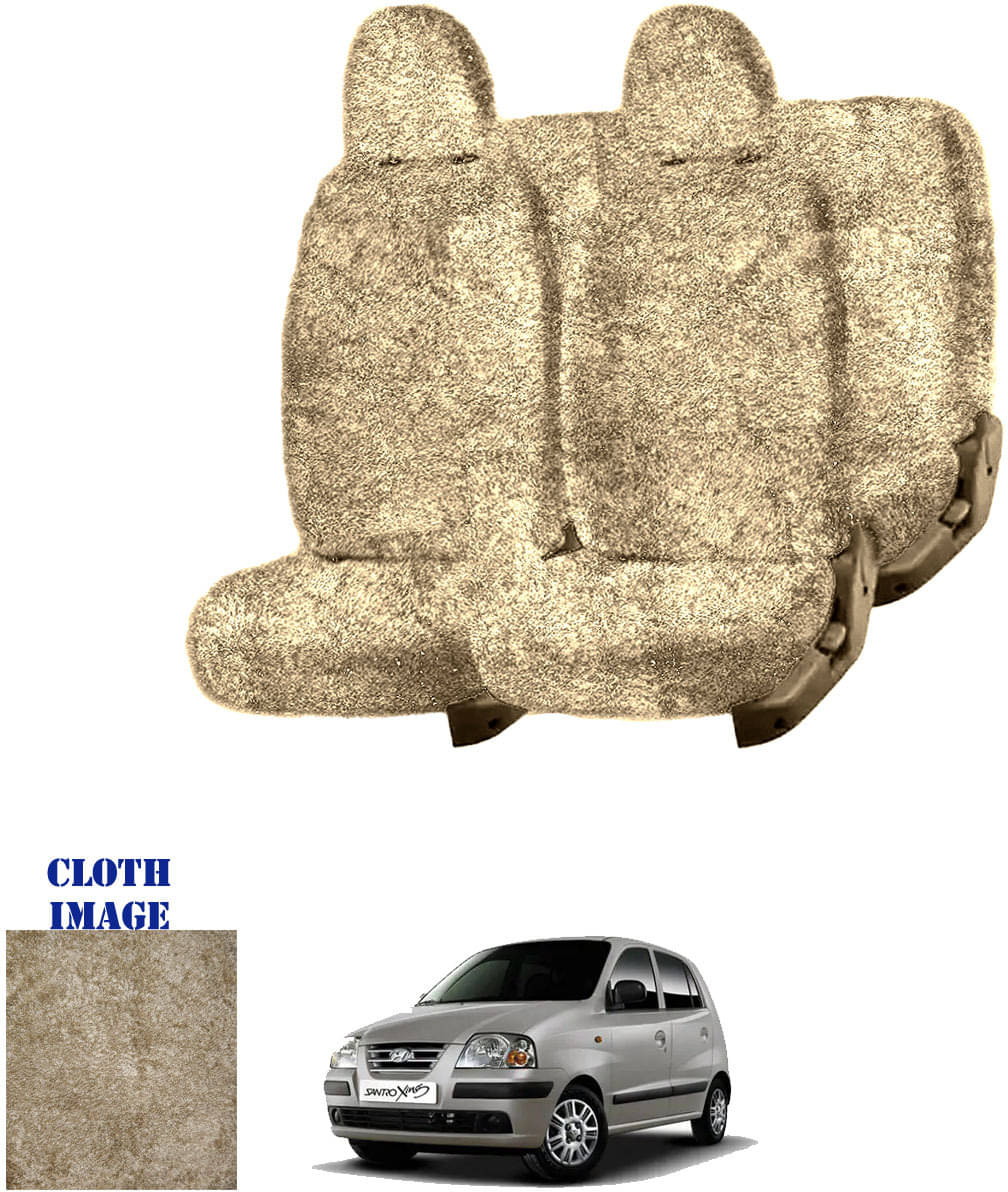     			Hyundai Santro Xing Beige 5 Seater Car Seat Cover