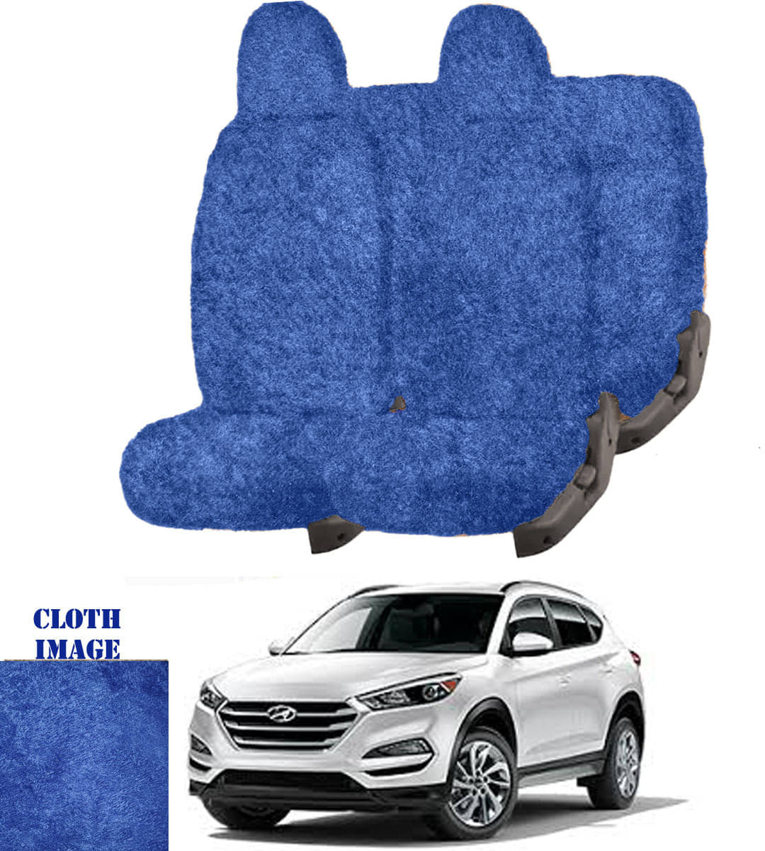     			Hyundai Tucson Blue 5 Seater Car Seat Cover