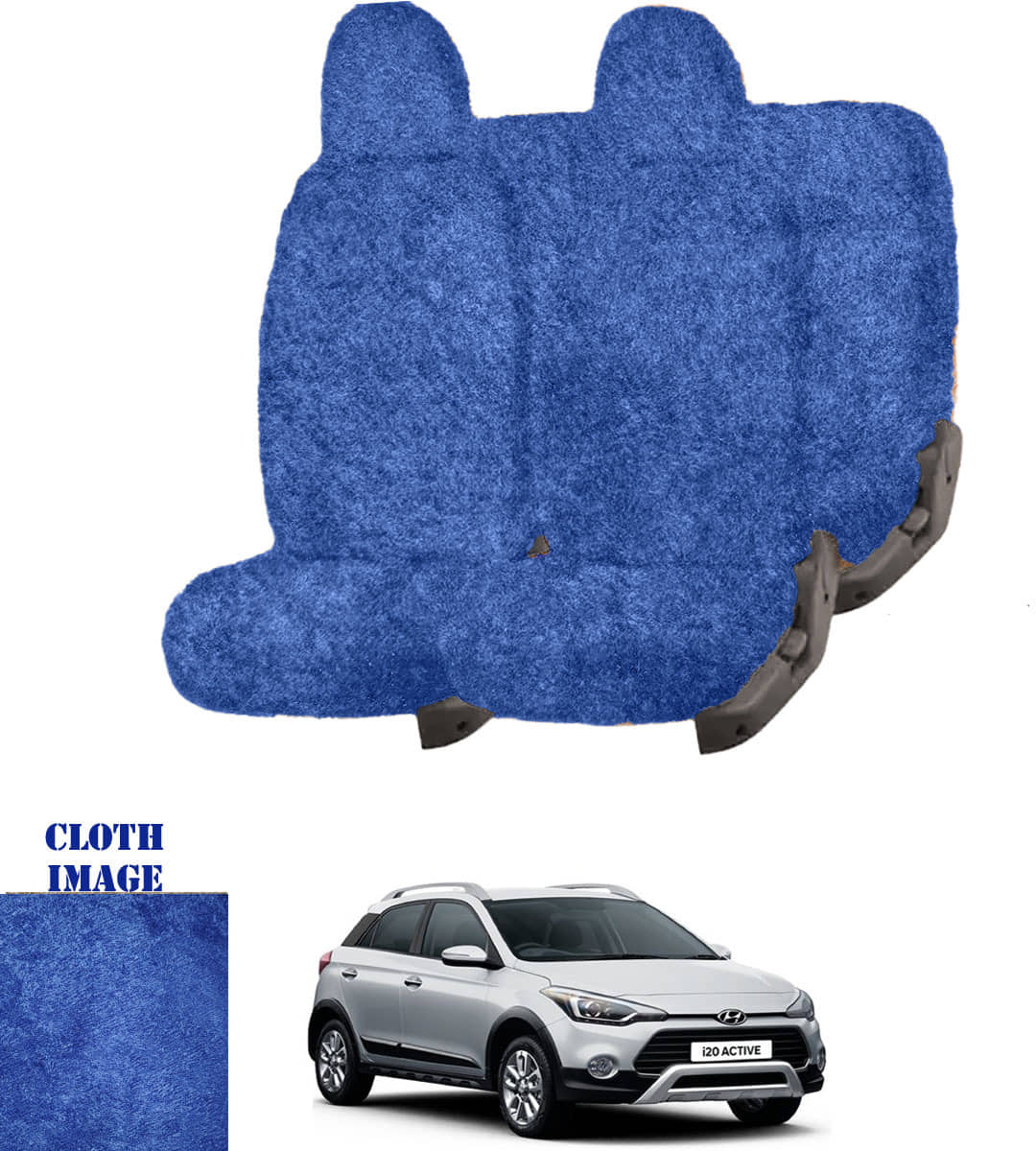 Hyundai i20 Active Blue 5 Seater Car Seat Cover