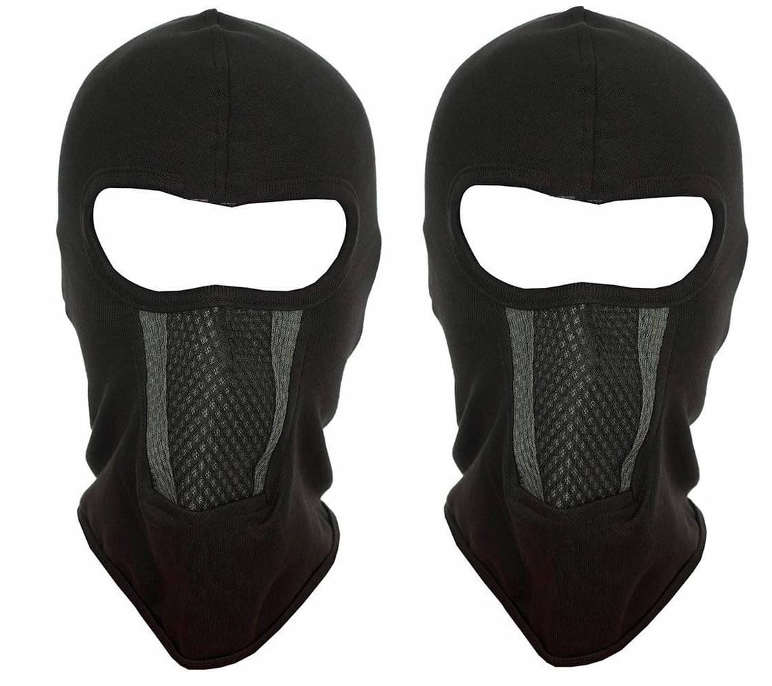 Im Unique Black Bike Face Mask Riding Mask for Men & Women (Pack Of 2)     			Im Unique Black Bike Face Mask Riding Mask for Men & Women (Pack Of 2)