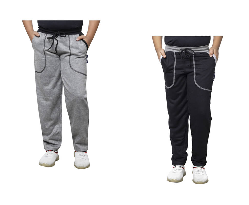     			IndiWeaves Pack of 2 Boys Fleece Trackpant ( Multicolor )
