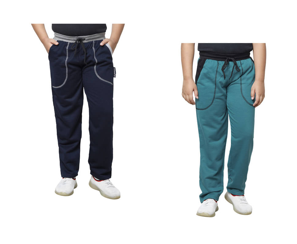     			IndiWeaves Pack of 2 Boys Fleece Trackpant ( Multicolor )