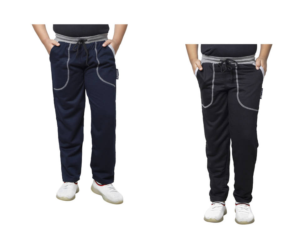     			IndiWeaves Pack of 2 Boys Fleece Trackpant ( Multicolor )