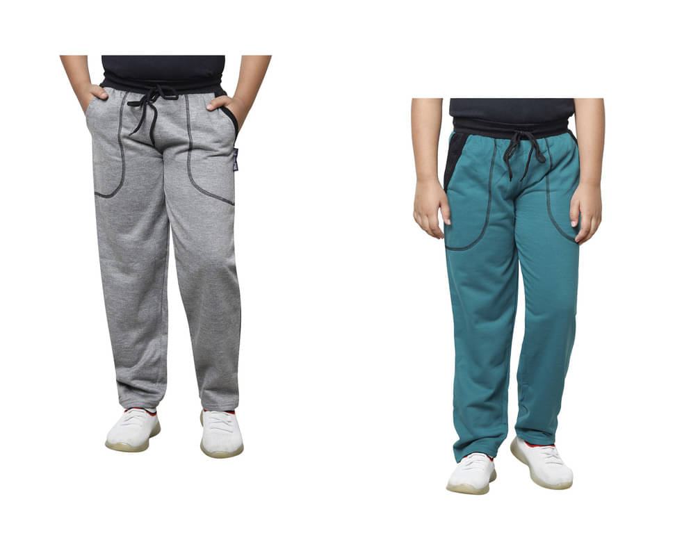     			IndiWeaves Pack of 2 Boys Fleece Trackpant ( Multicolor )