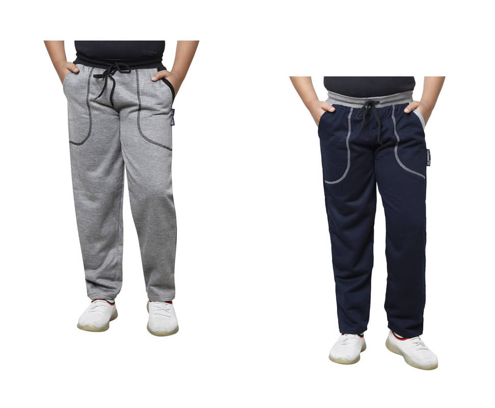     			IndiWeaves Pack of 2 Boys Fleece Trackpant ( Multicolor )