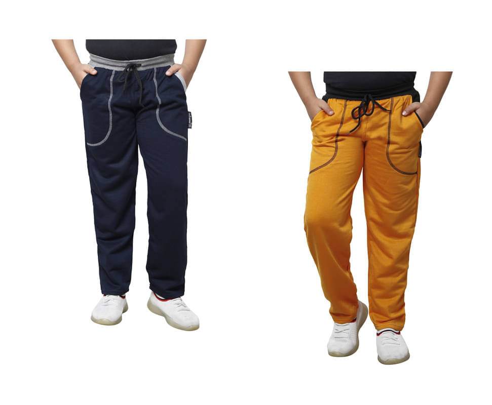     			IndiWeaves Pack of 2 Boys Fleece Trackpant ( Multicolor )
