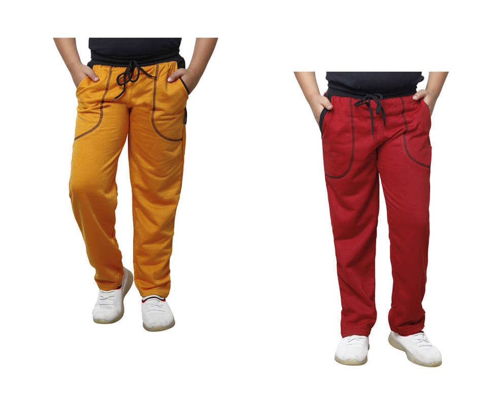    			IndiWeaves Pack of 2 Boys Fleece Trackpant ( Multicolor )