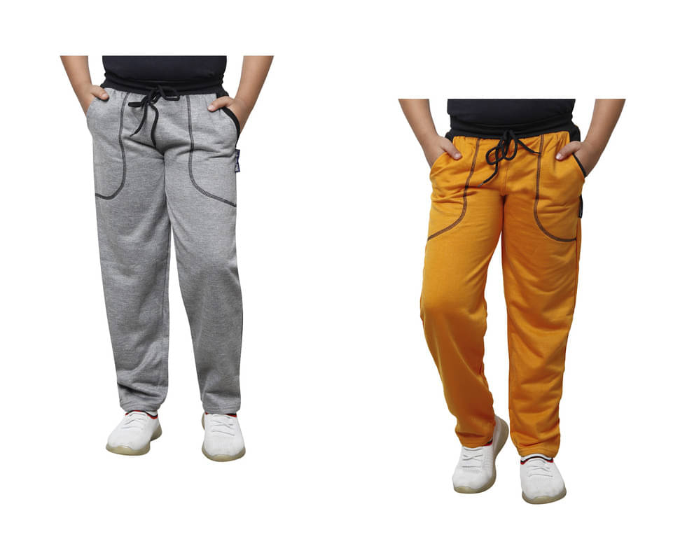     			IndiWeaves Pack of 2 Boys Fleece Trackpant ( Multicolor )