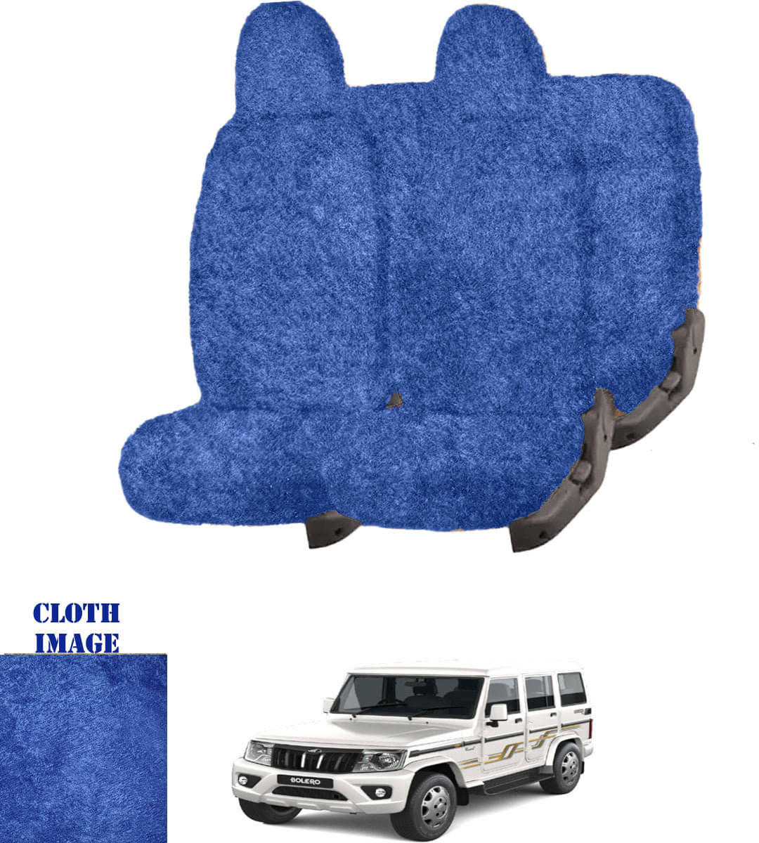 Mahindra Bolero 8S Blue 8 Seater Car Seat Cover Mahindra Bolero 8S Blue 8 Seater Car Seat Cover