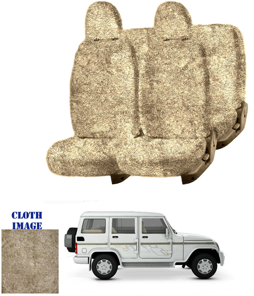 Mahindra Bolero Beige 7 Seater Car Seat Cover