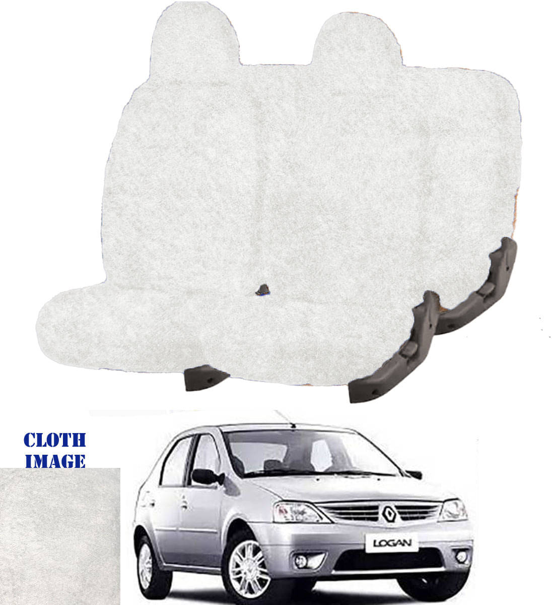 Mahindra Logan White 5 Seater Car Seat Cover Mahindra Logan White 5 Seater Car Seat Cover