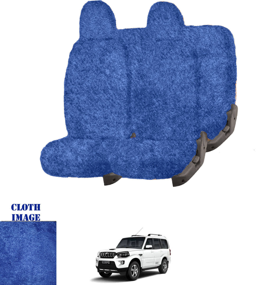 Mahindra Scorpio 7S Blue 7 Seater Car Seat Cover Mahindra Scorpio 7S Blue 7 Seater Car Seat Cover