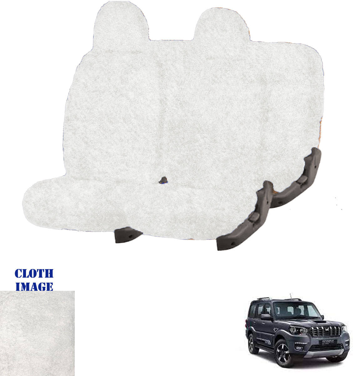Mahindra Scorpio 7S Captain White 7 Seater Car Seat Cover Mahindra Scorpio 7S Captain White 7 Seater Car Seat Cover