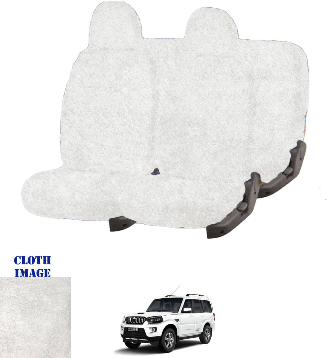 Mahindra Scorpio 7S White 7 Seater Car Seat Cover Mahindra Scorpio 7S White 7 Seater Car Seat Cover