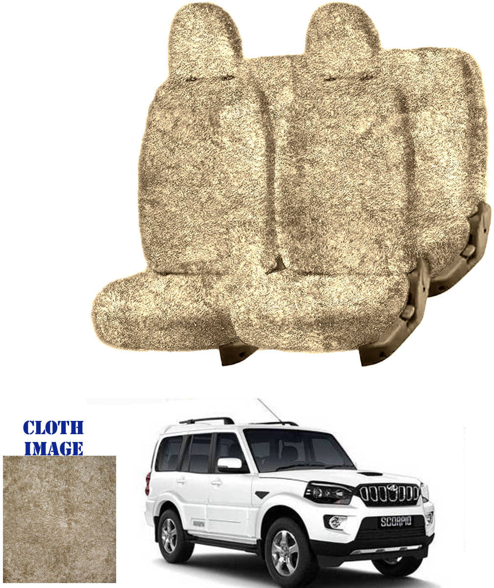 Mahindra Scorpio Beige 7 Seater Car Seat Cover Mahindra Scorpio Beige 7 Seater Car Seat Cover