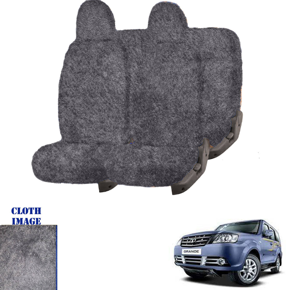 Mahindra Sumo Grand Grey 8 Seater Car Seat Cover Mahindra Sumo Grand Grey 8 Seater Car Seat Cover
