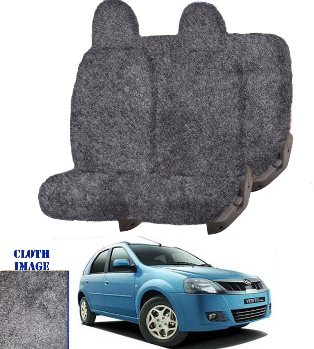Mahindra Verito Grey 5 Seater Car Seat Cover Mahindra Verito Grey 5 Seater Car Seat Cover