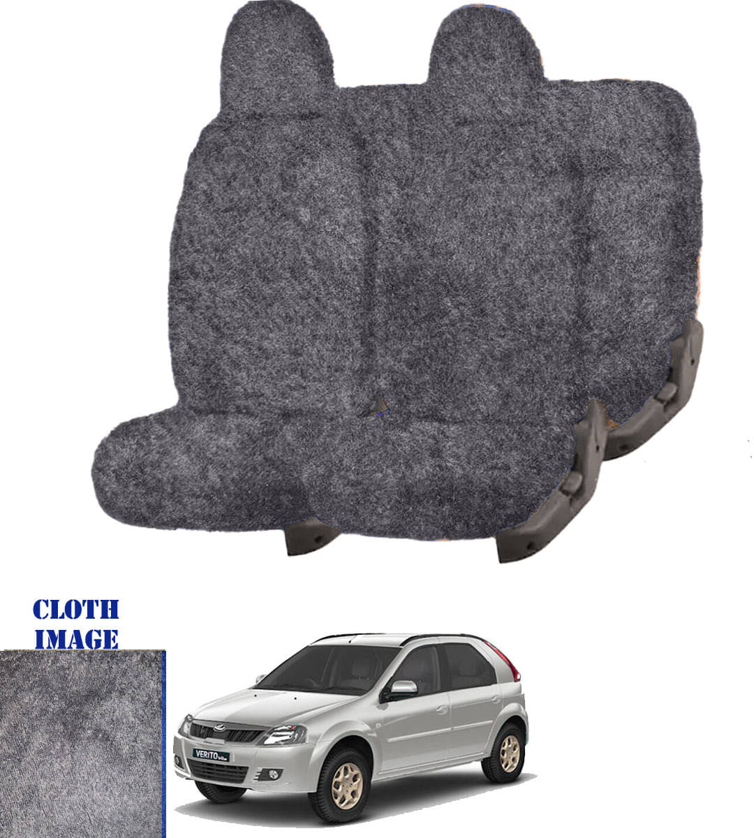 Mahindra Verito Vibe CS Grey 5 Seater Car Seat Cover Mahindra Verito Vibe CS Grey 5 Seater Car Seat Cover