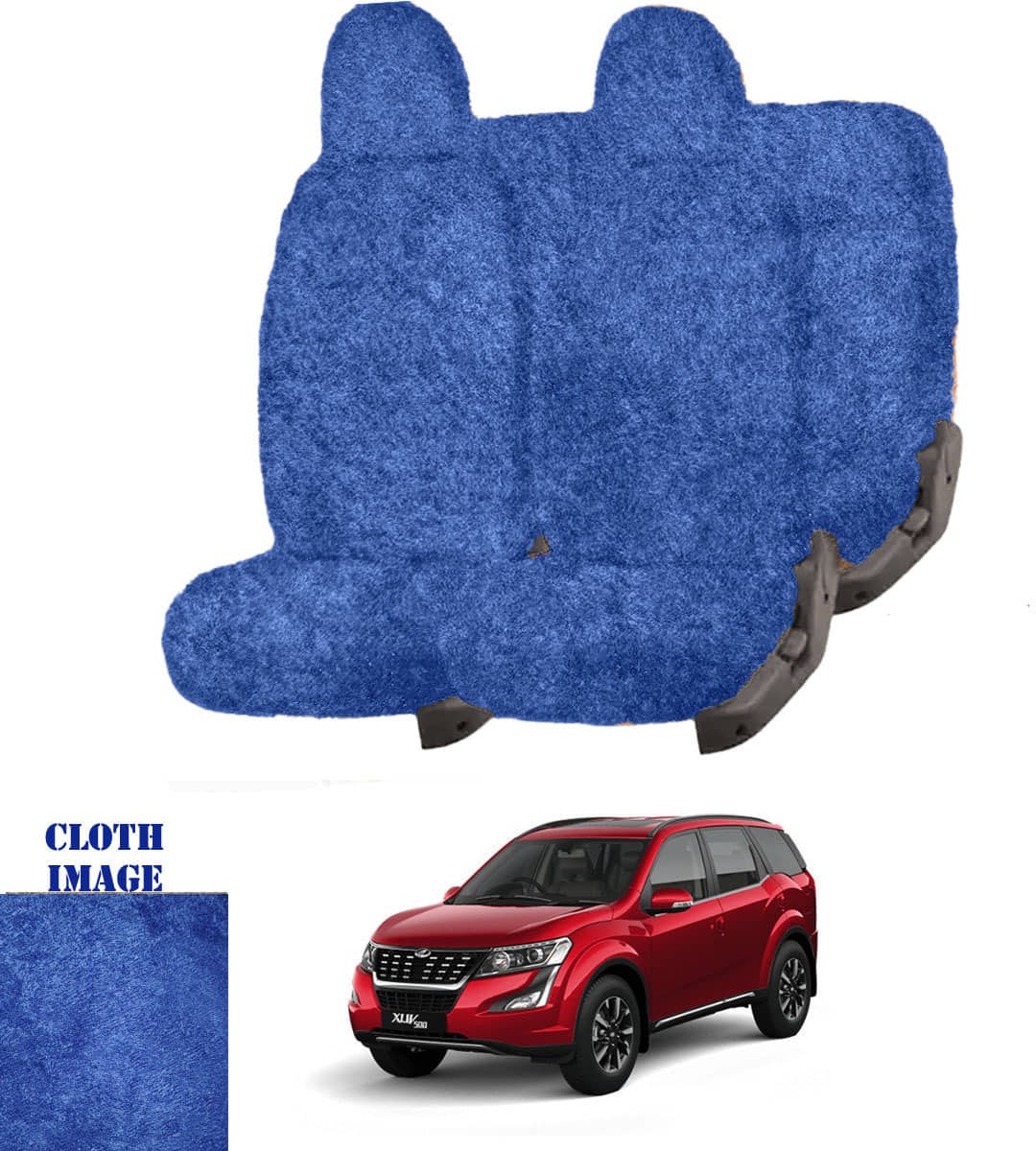 Mahindra XUV 500 Blue 7 Seater Car Seat Cover