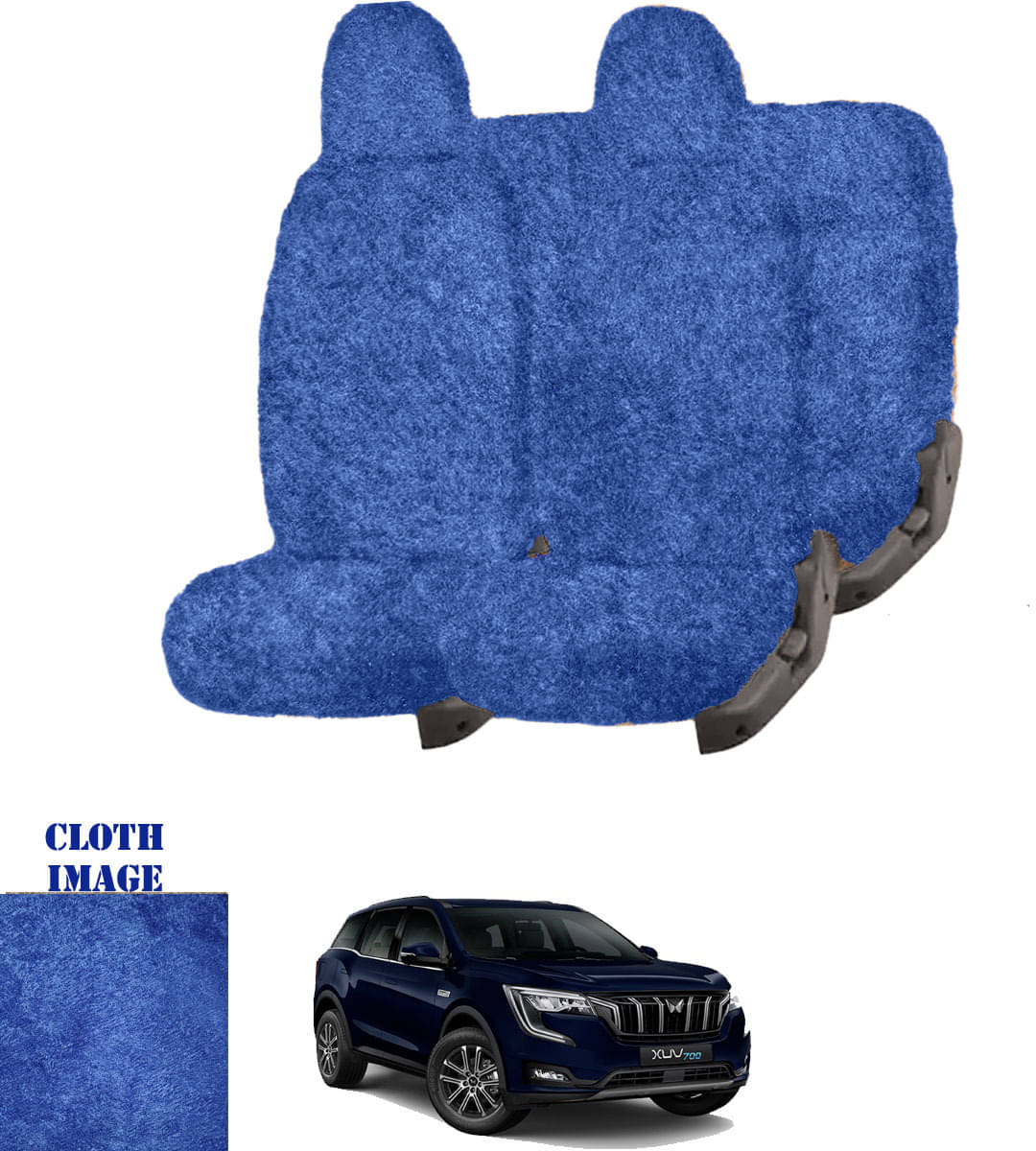 Mahindra XUV Blue 5 Seater Car Seat Cover Mahindra XUV Blue 5 Seater Car Seat Cover