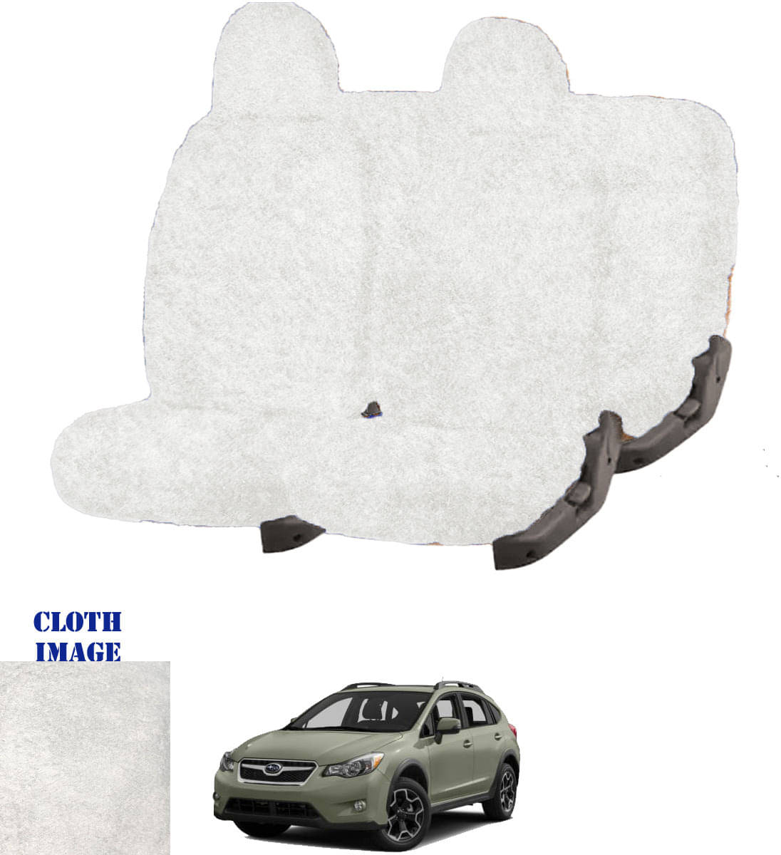 Mahindra XV Crosstrek White 5 Seater Car Seat Cover Mahindra XV Crosstrek White 5 Seater Car Seat Cover