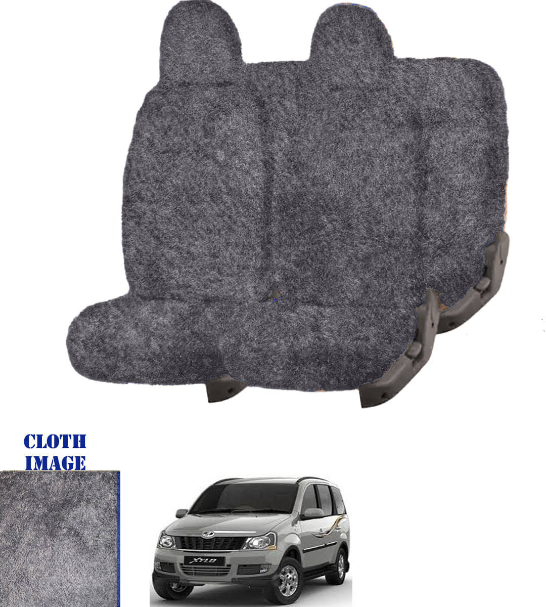     			Mahindra Xylo 8S Grey 8 Seater Car Seat Cover