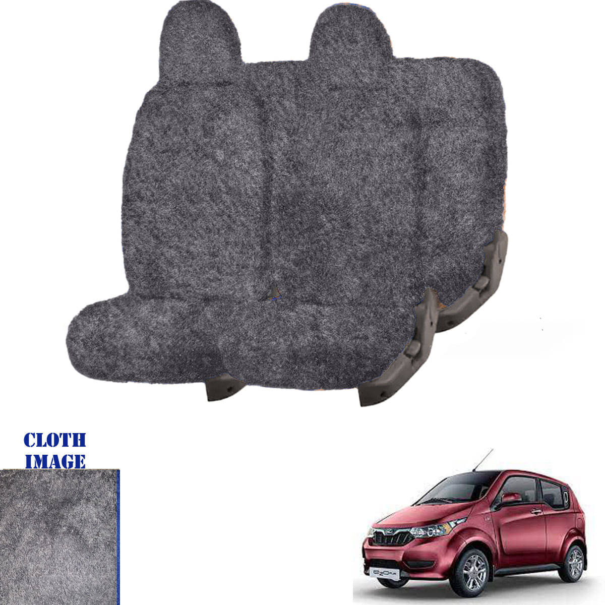 Mahindra e2o Grey 5 Seater Car Seat Cover Mahindra e2o Grey 5 Seater Car Seat Cover